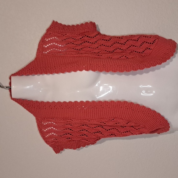 NY Collection womans crochet shrug cardigan Size Small - Picture 1 of 8